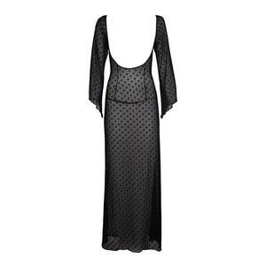 NEW SOAH women's mesh amanda cover up dress in black